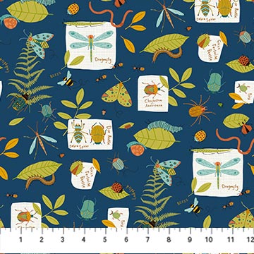 Deborah Edwards Backyard Bug Collector - Bug Collection Navy Multi