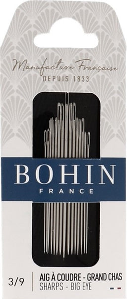 Bohin Needles - Sharps Needles Big Eye size 3/9