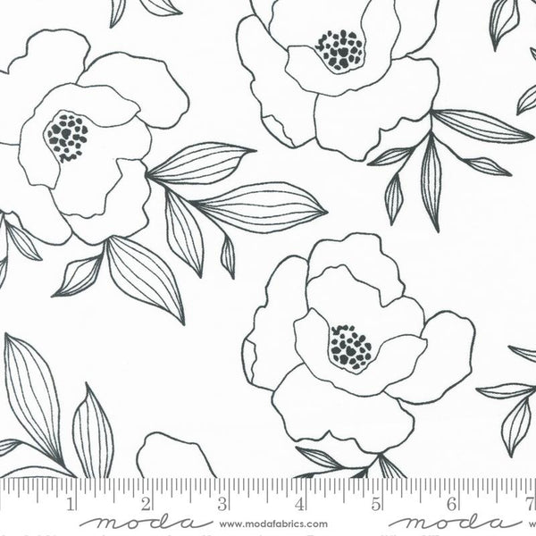 Alli K Design for Moda - Gilded Bold Blossoms Paper