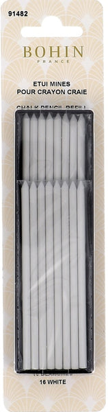 Bohin Mechanical Chalk Pencil - Refills 16 White