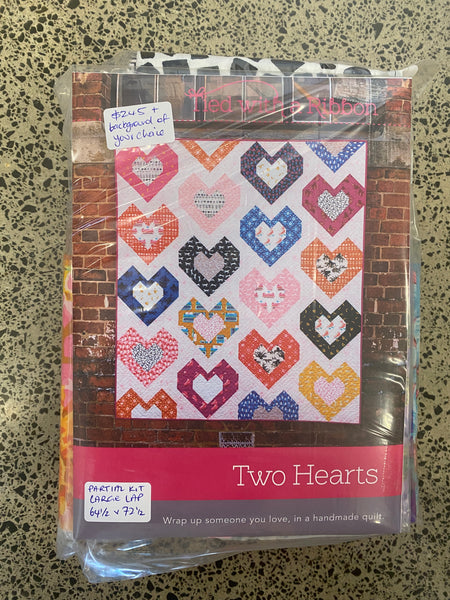 Tied With A Ribbon - Two Hearts Quilt Partial Kit