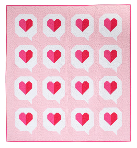 The Modern Holiday Quilt Collection I Heart You Quilt