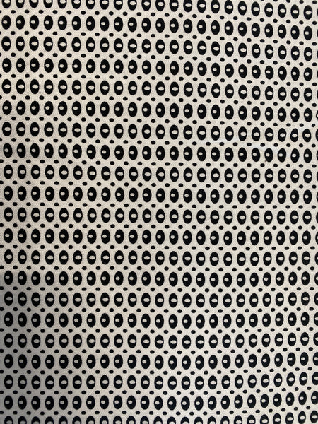 Stof Fabrics Dot Mania Seed Dots Black on White