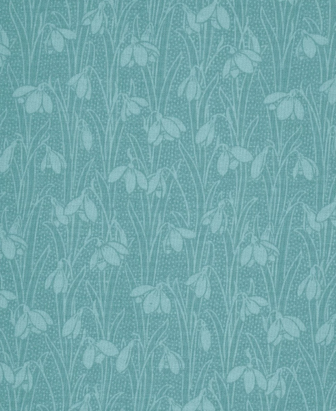 Liberty Lasenby Cotton - Snowdrop Spot Steely Sky