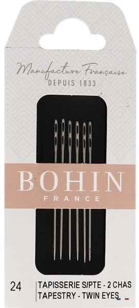 Bohin Needles - Tapestry size 24 Twin eyes