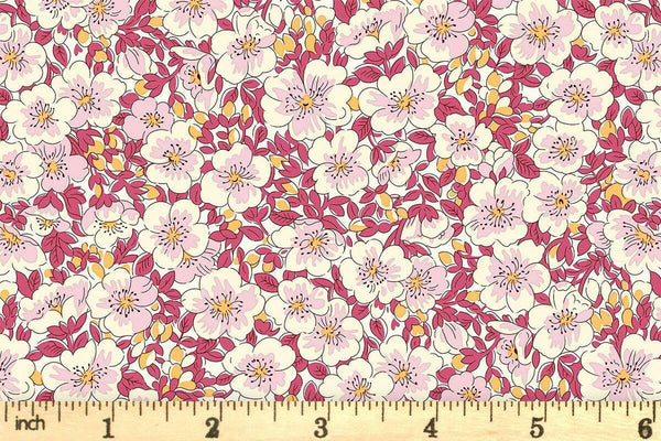 Liberty Lasenby Cotton - Tree of Life Dina Blossom - Berry Botanicals