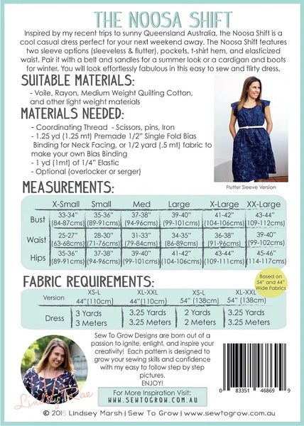 Sew to Grow patterns - The Noosa Shift